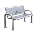 Outdoor Furniture Metal Bench Seat Outside Park Personalized Steel Bench Seating Garden Patio Chair Benches for Public Park