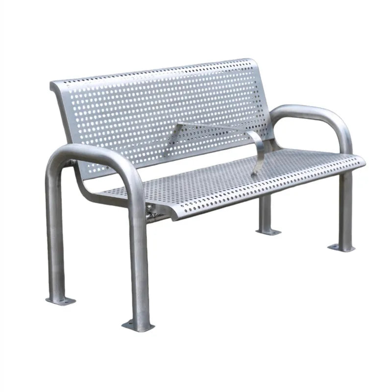 Outdoor Furniture Metal Bench Seat Outside Park Personalized Steel Bench Seating Garden Patio Chair Benches for Public Park