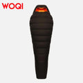 WOQI High Quality Outdoor Camping Ultra Light Goose Down Mummy Waterproof Thickened Down Sleeping Bag