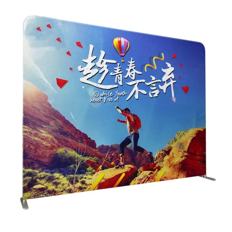 Sunshine Wall Banner Backdrop Back Drop Banner Indoor Outdoor Silk Fabric Banner Aluminum Backdrop MegaBDM