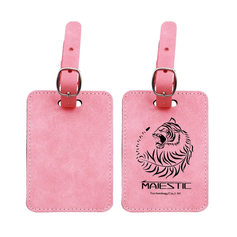 Fashion Sublimation Blank Print Colorful Luggage Tag Custom Logo Neoprene Suitcase Tags Multifunction Thermal Transfer Printing