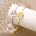 Volleyball and Tennis Charms Bracelet for Women Fashion Casual Sporty Hollow Pendant Stainless Steel Jewelry Gifts Wholesale