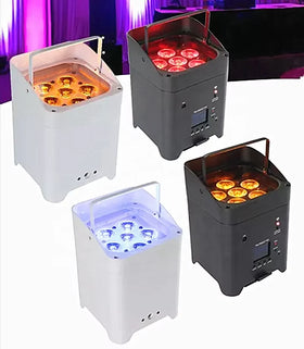 6X18W Wedding White Led Wifi Rgb Wireless Dmx Battery Sets Par up Lighting