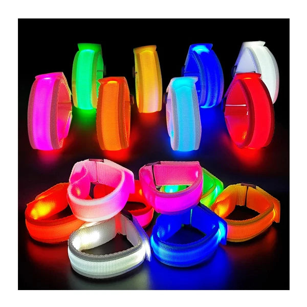 LED Wristband Light up Bracelets LED Armbands Flashing Sports Wristband Party Supplies for Concerts Festivals