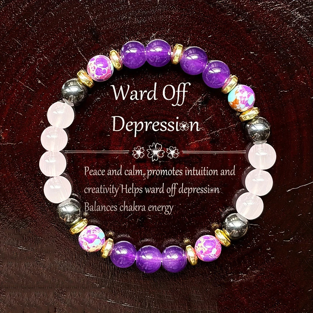 Balancing Chakra Energy Bracelet for Women Men Handmade Beaded Bracelet Homeopathic Peace and Tranquility Promotes Intuition