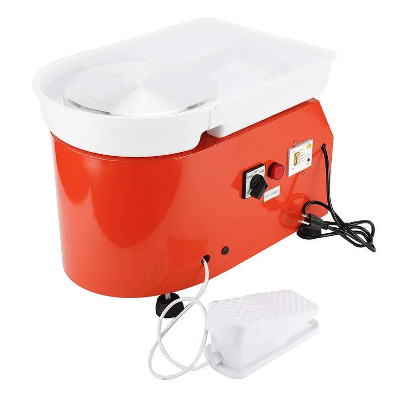 Meihui Art 25CM 350W Electric Pottery Wheel Machine Ceramic Clay Work Forming Machine with Foot Pedal MegaBDM