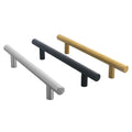 Roeasy Stainless Steel Furniture Handles & Knobs for Kitchen Cabinets Dresser Wardrobe Bedroom Drawer-Modern Design