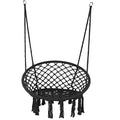 Woqi New Design Swing Hanging Hammock Chair Indoor Cotton Rope