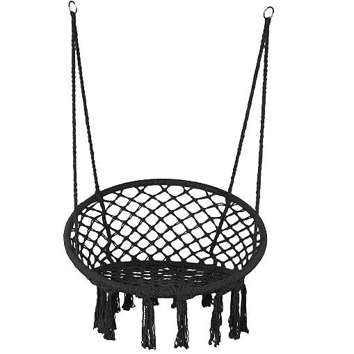 Woqi New Design Swing Hanging Hammock Chair Indoor Cotton Rope