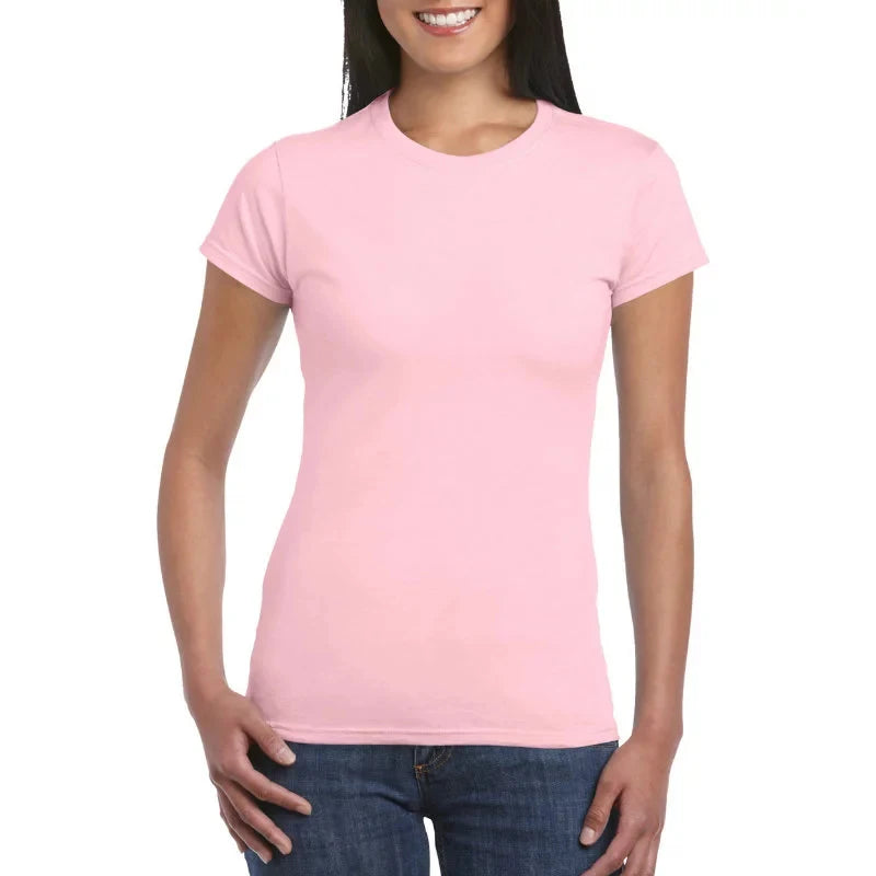 Hot Summer Casual Top for Women Slim Fit round Neck T-Shirt with Custom Logo Eco-Friendly Fitted Girl T-shirts Hot Sale