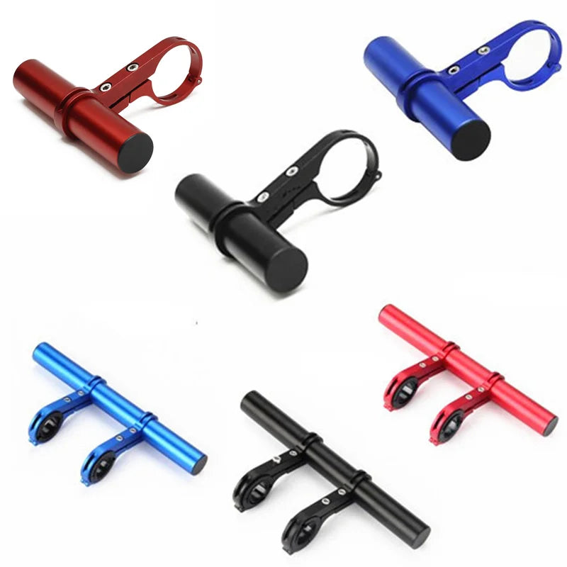 RTS Double Mountain Bicycle Handlebar Extender MTB Aluminum Alloy Expander Bike Computer Mount Headlight Flashlight Portable