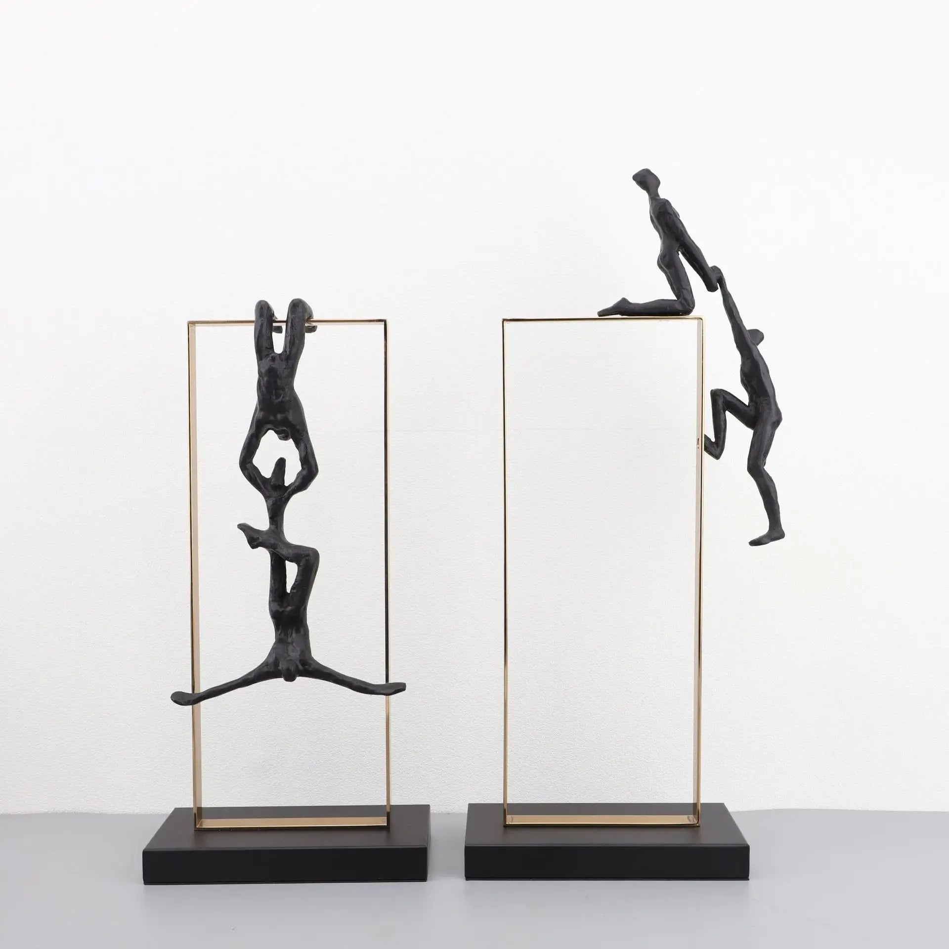 Character Sculpture Soft Decoration Ornament Metal Frame Character Ornament Home Decoration Crafts Ornament