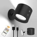Smart Rotating Magnetic LED Wall Lamps Rechargeable Indoor Bedroom Bedside Brackets for Bedroom Hallway Bathroom Interior Wall
