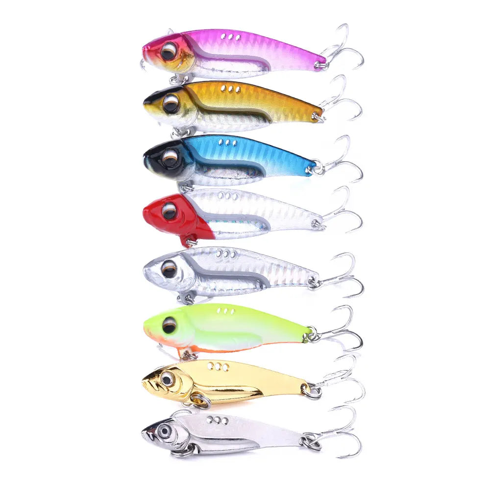 Wholesale VIB027 5cm 7g Artificial Vibration Baits Metal Blade VIB Fishing Lures