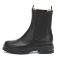 Black Chelsea Boots Flat Womens Booties Ladies Short Boot Comfort Shoes