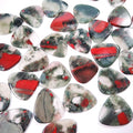 2026 Wholesale Natural African Blood Stone Guitar Picks Healing Stone