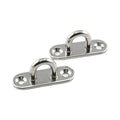 M5 Strip Type Eye Plate Enclosed Hook 304 Stainless Steel Heavy Duty Ceiling Wall Mount Hanging Hardware Fitting for Yoga Bag
