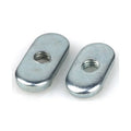 GB6170-86 Steel Galvanized M6 Oval Nut Stamping Nuts with Antiskid Point CLASS 4 Right Hand for Automotive & Heavy Industry Use