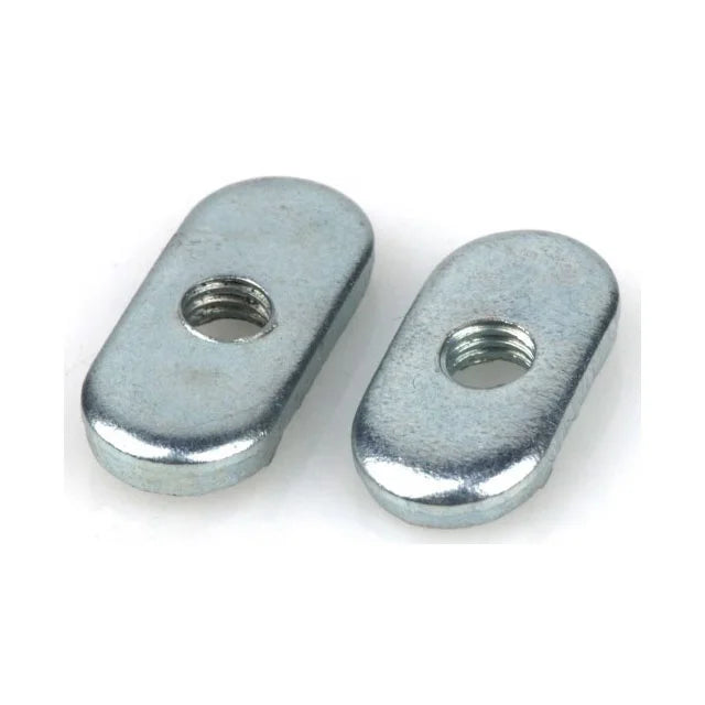 GB6170-86 Steel Galvanized M6 Oval Nut Stamping Nuts with Antiskid Point CLASS 4 Right Hand for Automotive & Heavy Industry Use