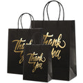 Factory Direct Sale Luxury Eco-friendly Carrier Handbag Black Kraft Gift Paper Shopping Bag With Logo