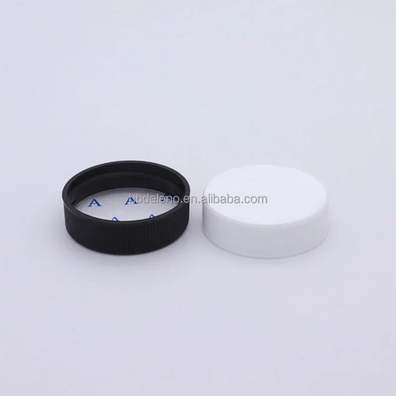 38mm Plastic Bottle Cap Closure PP Matte Top Screw Cap With Sealing Liner