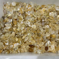 Natural Brazil Quartz Tumbled Stone Crystal Citrine Gravel Stone Healing