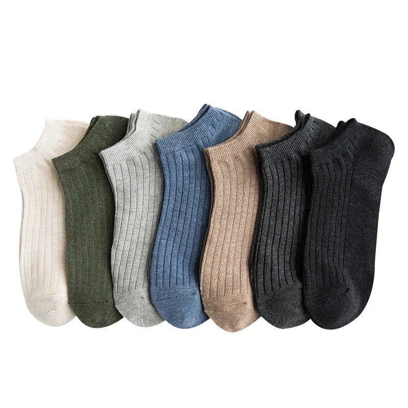 Cheap Wholesale Socks Men's Summer Solid Color Ankle  Boat Socks Summer