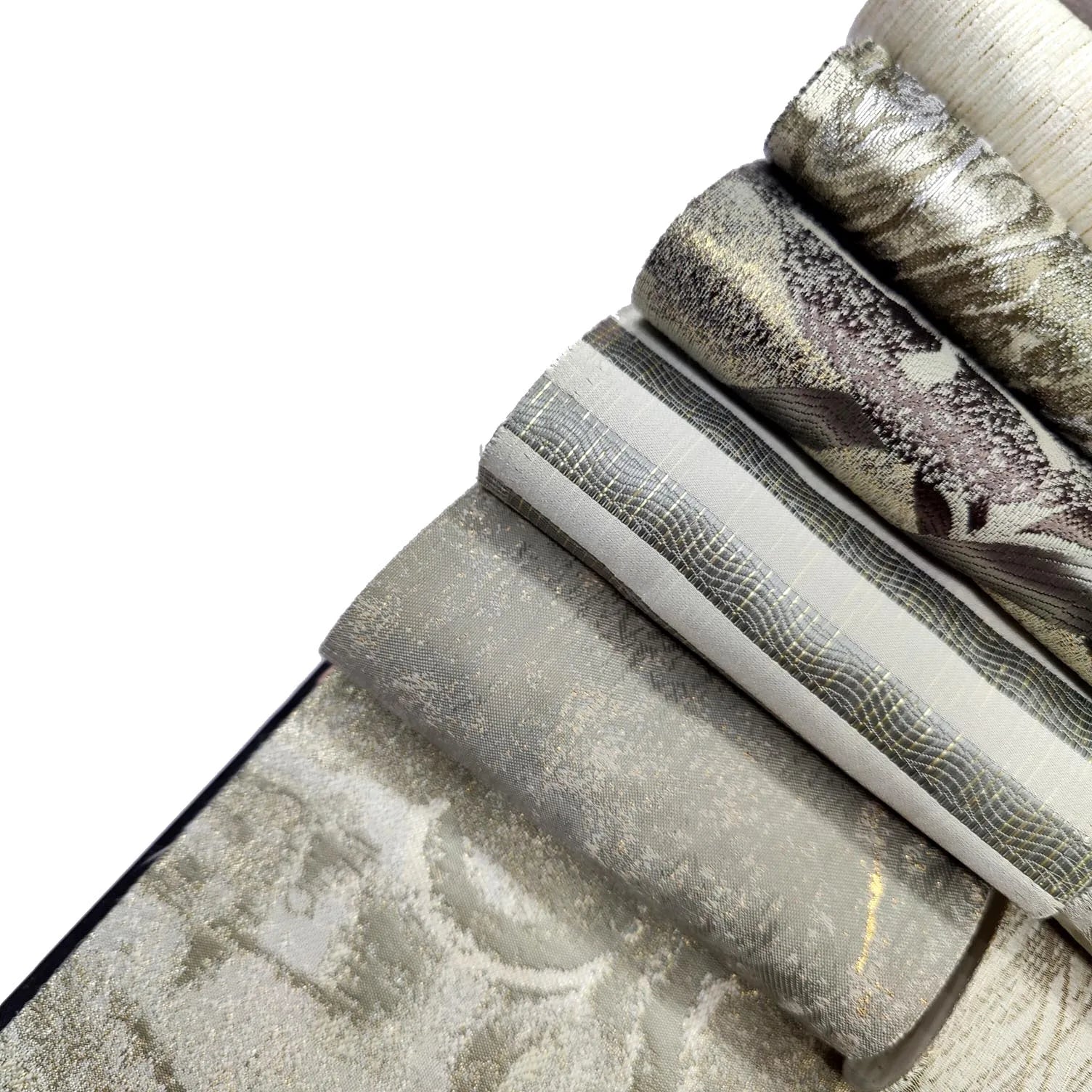 M&Y Golden Metallic GGT Chiffon Curtains Fabrics Add Glamour to Your Home Decor Dress with Use Upholstery Home Textile Cushion