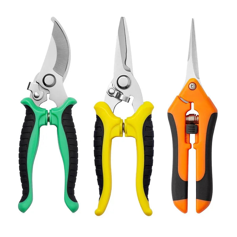 Durable Garden Tool Set Stainless Steel Pruning Shears Scissors Pruner for Cutting Branches
