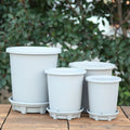 Small Fleshy Root-Controlled Indoor Planter Green Resin Plastic Thickened Tin Gallon Pot Breathable Flowerpot Home Nursery Green