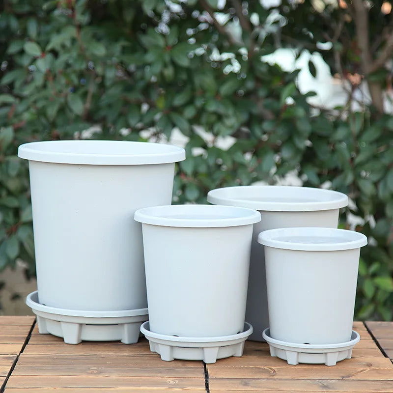 Small Fleshy Root-Controlled Indoor Planter Green Resin Plastic Thickened Tin Gallon Pot Breathable Flowerpot Home Nursery Green