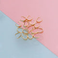 Stainless Steel Vacuum Plating 3*7mm Melon Seed Buckle DIY Pendant Clasp for Pendant Necklace Accessories