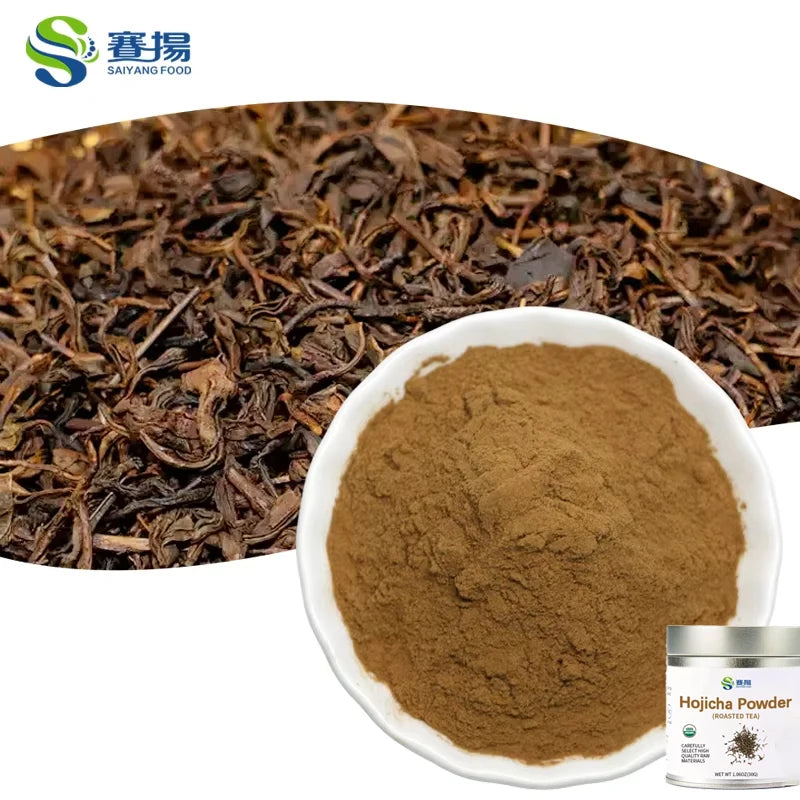 SAIYANG 100% Pure Hojicha Roasted Green Tea Powder Hojicha Tea Powder Organic Hojicha Powder Wholesale