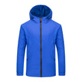 Custom Company Logo Windproof Hiking Coat Hooded Outdoor Waterproof Mesh Lining Lightweight Softshell Unisex Autumn Zipper