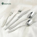 FANGYUAN Custom Fork Knife and Spoon Set Edible Curtlery Stainless Steel Gold Colour Cutlery Set Wedding Silverware