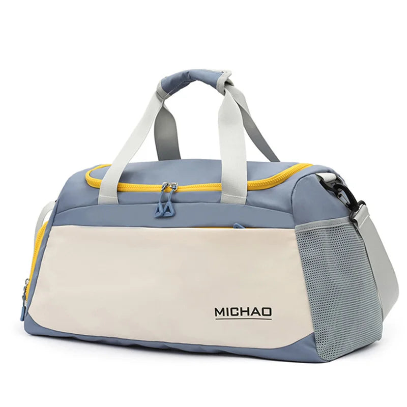 Fashion Women Dry Wet Separation Yoga Sports Tote Bags Portable Large Capacity Men Gym Travel Bags with Shoe Compartment