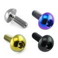 Auto Modify Slotted Hex Split Rim Titanium Bolts for  Lug Gr2 Gr5 Oil Slick Wheels Bicycle Shouldered Mounting Titanium Bolts