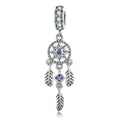 Hot Sale 925 Sterling Silver Bohemia Dream Catcher Tassel Charms Bead for S925 Silver Bracelet Pendant Jewelry DIY SCC841