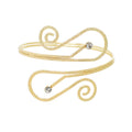 Arm Cuff Symmetrical up and Down ArmBand Cuff Bracelet Bangle for Women