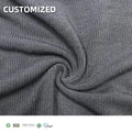 Eco-friendly Weft Knit 95% Bamboo 5% Spandex Breathable Stretch 2x1 Ribbed Fabric for Cuffs Dresses & Garments