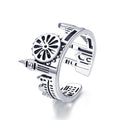 925 Sterling Silver London City Fine Ring for Women British Building Cocktail Wedding Fashion Jewelry SCR474