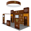 Quick Setup Aluminum Alloy Exhibition Backdrop Display Stand Portable 10x20 Promotion Advertising Expo Trade Show Booth