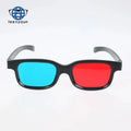 Teenyoun Pc New Black Frame Universal 3D Glasses Plastic / Oculos Red Blue Cyan Anaglyph Movie Game Dvd Viewing Cinema Eyewear