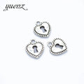 YuenZ Metal Antique Silver Color Lock Charms Pendant for Necklace Bracelet Earring Diy Jewelry Making 16*14mm O117