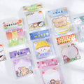 100pcs Per Pack Sweet Tea Telegram Series Memo Sticker Hand Painted Cartoon Cute Hand Account Message Note N Times Post