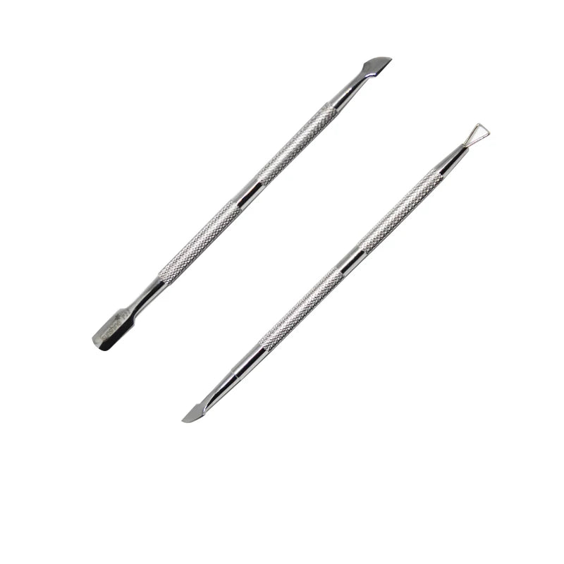 Stainless Steel Cuticle Pusher Dead Skin Push Remover for Pedicure Manicure Nail Art Cleaner Care Tool