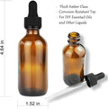 Wholesale 2oz Amber Glass Dropper Bottles Tincture Bottles Leakproof for Essential Oil