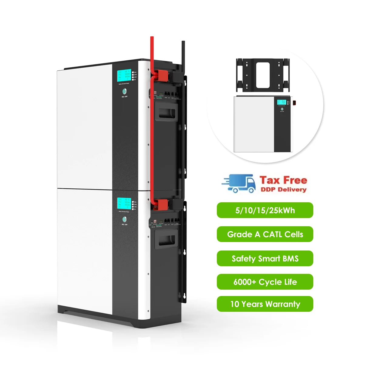 BYD 5kVA All-in-One Split Battery System 48V 100Ah-300Ah Lifepo4 Hybrid Home Solar Power System