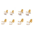 Dainty 3mm/4mm/5mm Pearl Earrings Jewelry 925 Sterling Silver Gold Plated Pearl Stud Earrings for Women