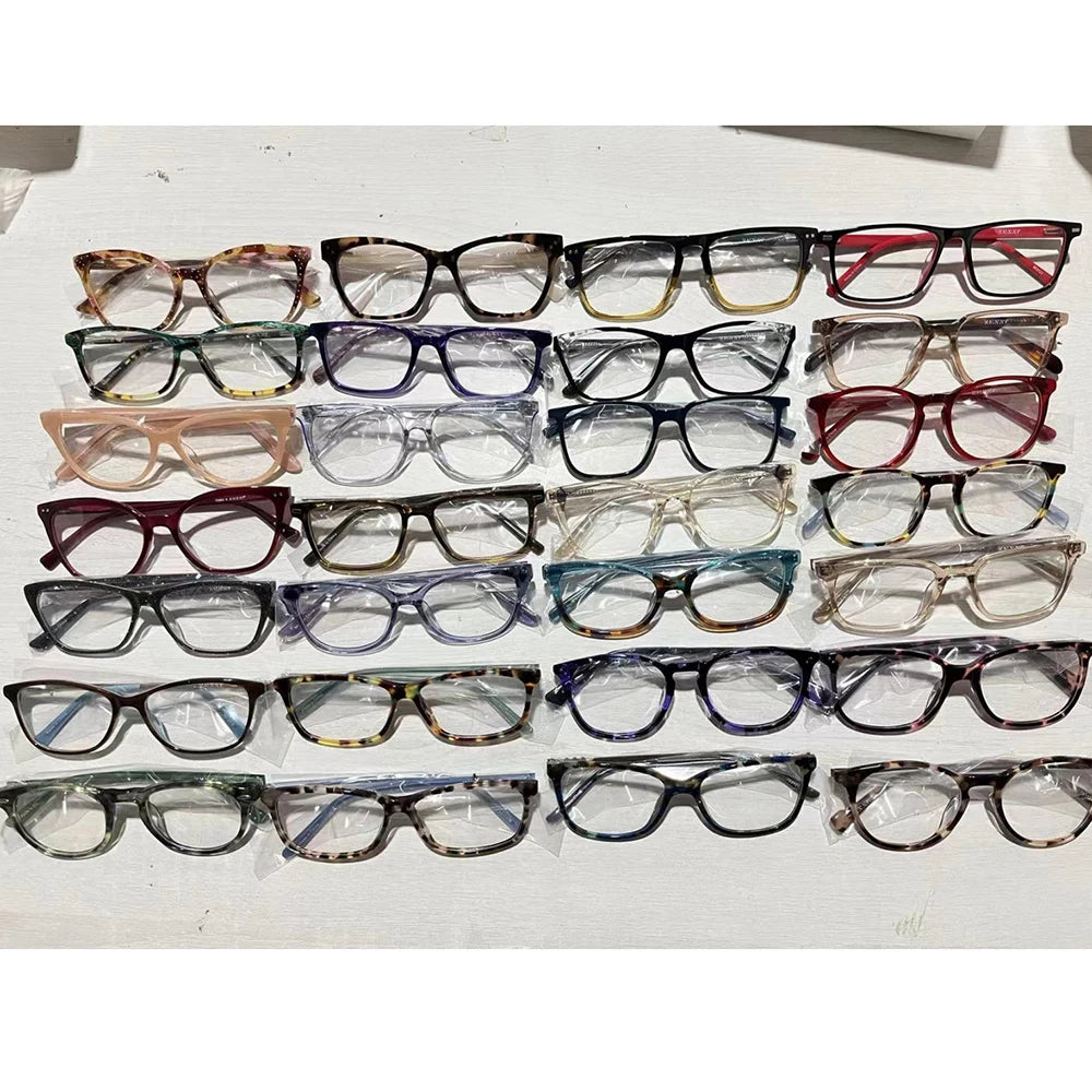 AST002 Ready to Ship Inventory Promotion Cheap Mixed Acetate Frame Optical Glasses